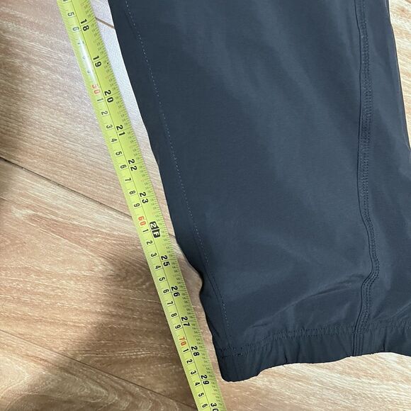 Eddie Bauer Women's Lined Pull On Pants Size 14 Black Polar Fleece Outdoor Hike - Picture 7 of 8